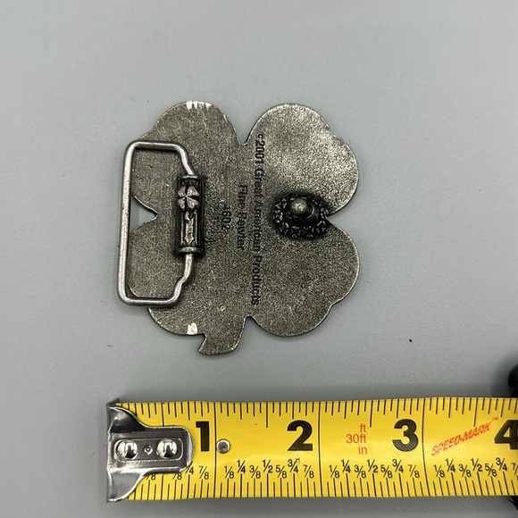 Belt Buckle: Four Leaf Clover - Picture 2 of 3